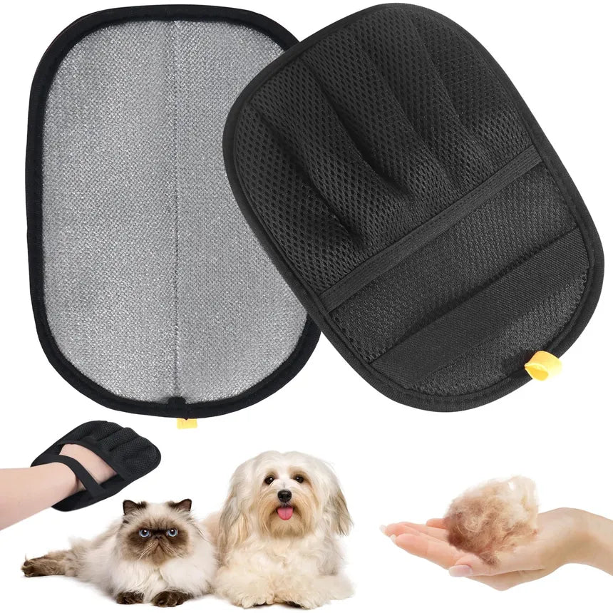 Pet Hair Remover Portable Washable Clothes Hair Dehairing Gloves Pet Cleaning Products Pet Accessories