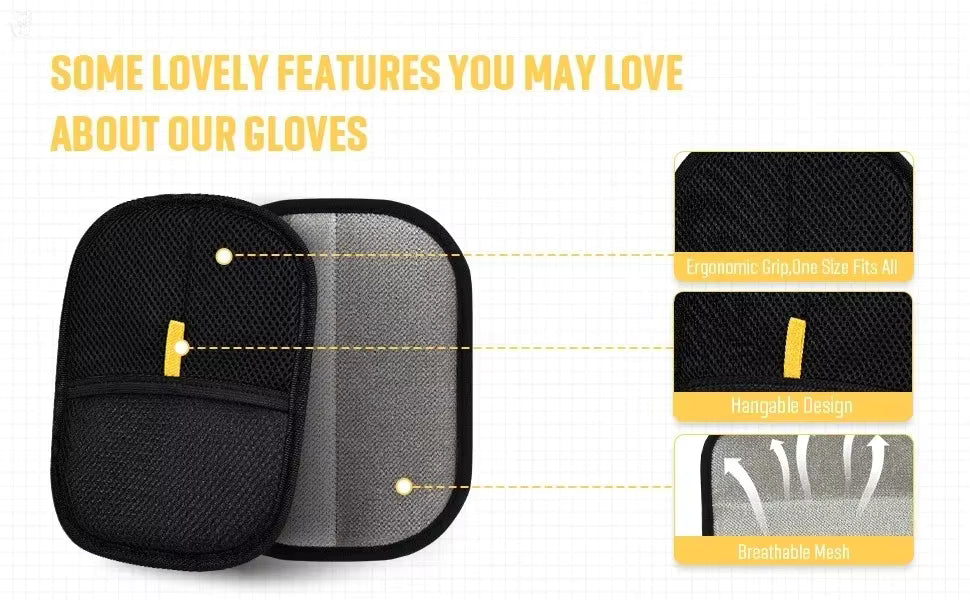 Pet Hair Remover Portable Washable Clothes Hair Dehairing Gloves Pet Cleaning Products Pet Accessories