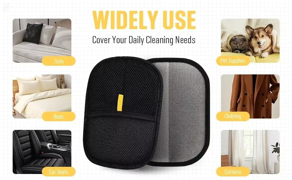 Pet Hair Remover Portable Washable Clothes Hair Dehairing Gloves Pet Cleaning Products Pet Accessories